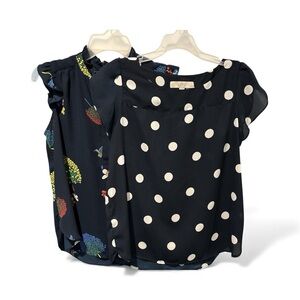 LOFT Polka Dot and Floral Blouses